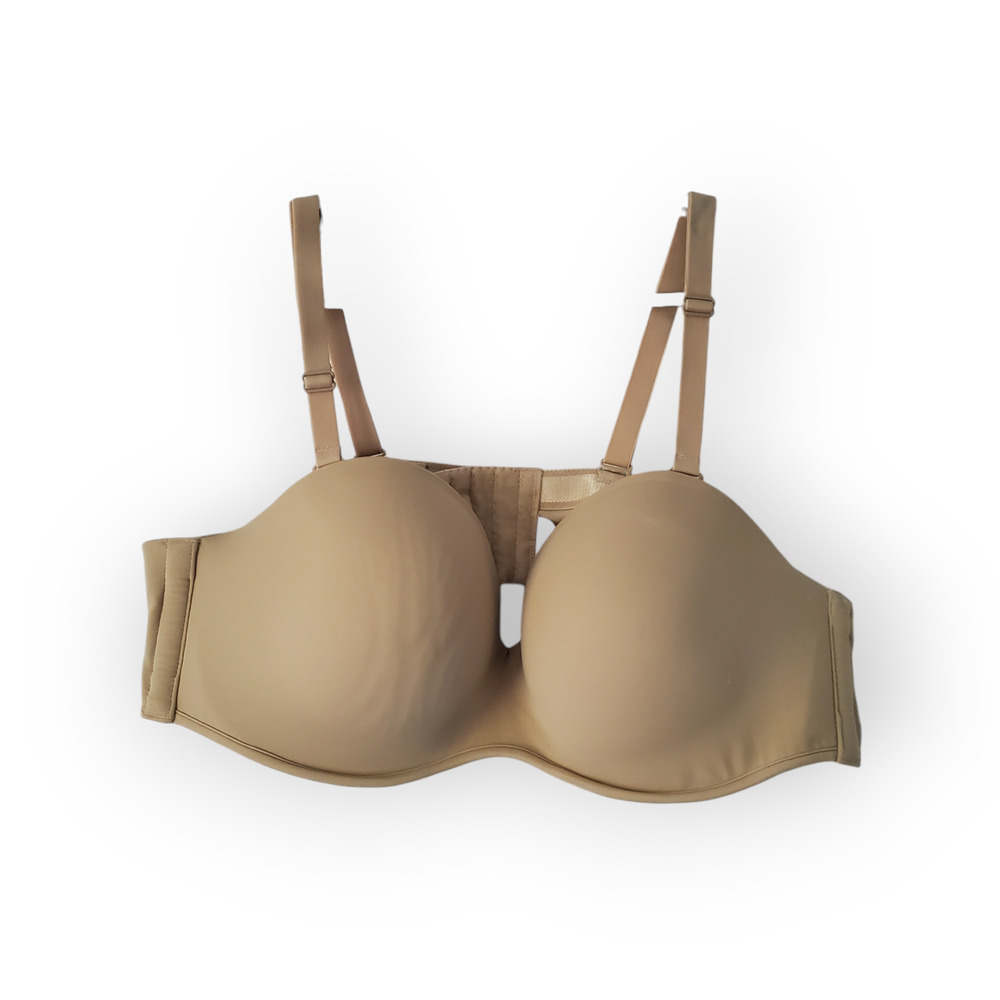 Cacique Tan Smooth Multi-Way Boost Strapless Bra 44B Neutral Comfort Support
